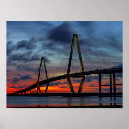 Poster Feu de Charleston comme coucher de soleil (Devant)