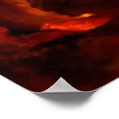 Poster feu de cheminée, cheminée chauffante, (Coin)