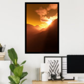 Poster Feu de colline (variation) (Bureau à domicile)