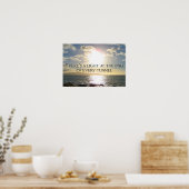 Poster Feu de devis motivationnel à la fin du tunnel (Cuisine)