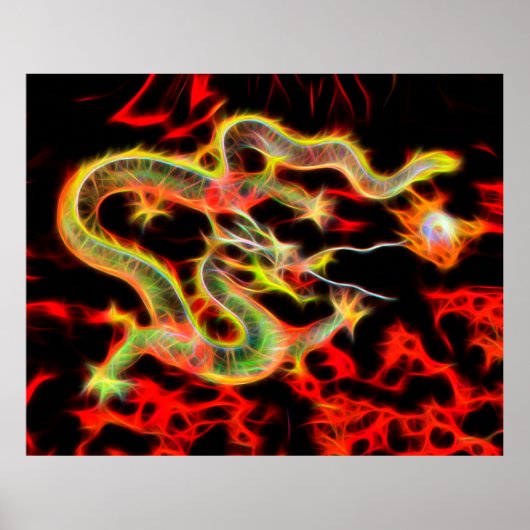 Poster Feu de dragon sur Lucky Energy (Devant)