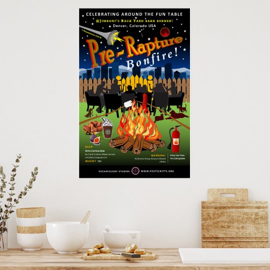 Poster Feu de feu de camp pré-Rapture (Cuisine)