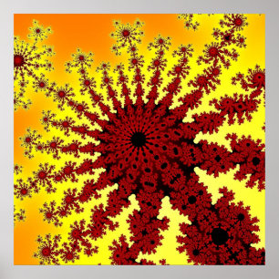 Poster Feu de feu de cerise
