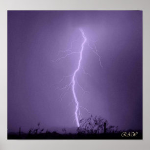 Poster Feu de foudre derrière les Montagnes du Vulture