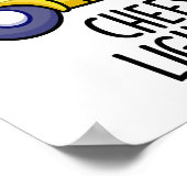 Poster Feu de Fromage Funny Pun de fromage (Coin)