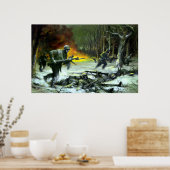 Poster Feu de Marche (Cuisine)