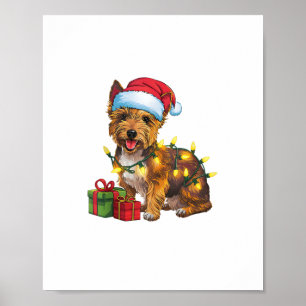 Poster Feu de Noël Feu de Noël Feu de Père Noël Feu de Te