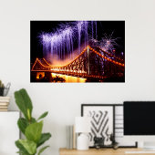 Poster Feu de rivière (Bureau à domicile)