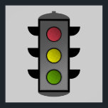 Poster Feu de trafic Pop Art<br><div class="desc">Le feu de signalisation rend les intersections sûres dans le monde entier. Les feux de circulation sont parfois appelés feux de signalisation, feux de circulation, signaux de circulation ou signaux de contrôle de la circulation, en termes techniques. Les feux rouges, jaunes et verts indiquent au conducteur qu'il est temps de...</div>
