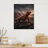 Poster Feu des déchets volcaniques de Komodo (Cuisine)