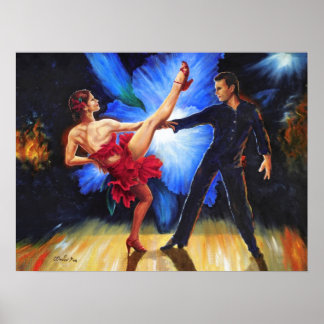 Poster Feu d'orchidée