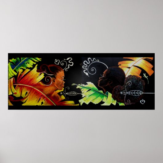 Poster Feu et Bliss - Mosaïque (Devant)