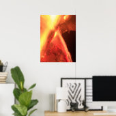 Poster Feu et bois (Bureau à domicile)