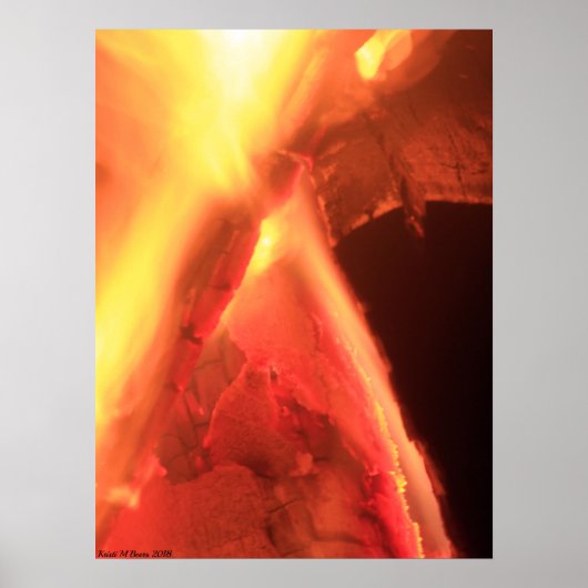 Poster Feu et bois (Devant)