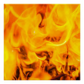Poster Feu et flammes (Devant)