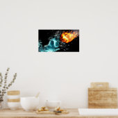 Poster Feu et glace (Cuisine)