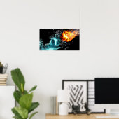 Poster Feu et glace (Bureau à domicile)