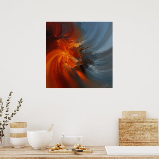 Poster Feu et Glace (Cuisine)