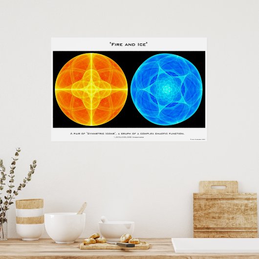 Poster Feu et glace (Cuisine)