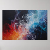 Poster Feu et glace en mouvement (Devant)