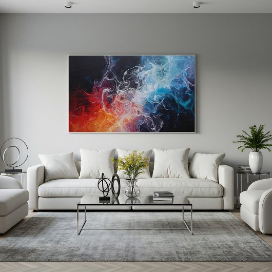 Poster Feu et glace en mouvement