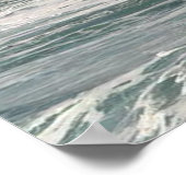 Poster Feu Et Glace Sur Une Grande Vague (Coin)