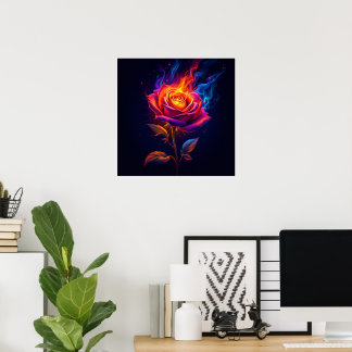Poster Feu et la Rose