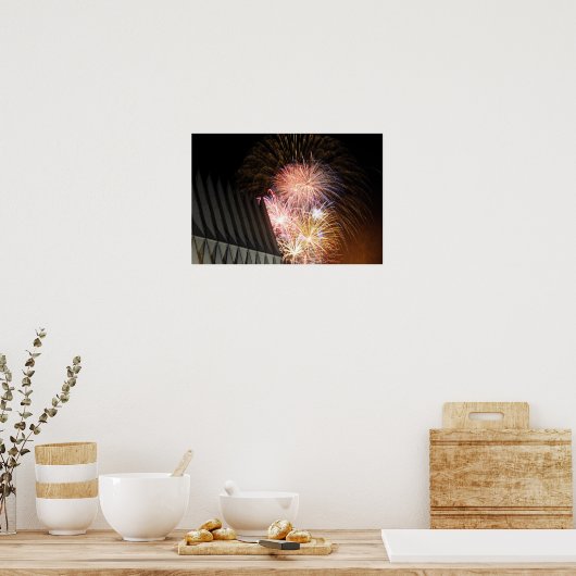 Poster Feu explosé (Cuisine)