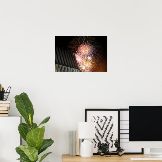 Poster Feu explosé (Bureau à domicile)