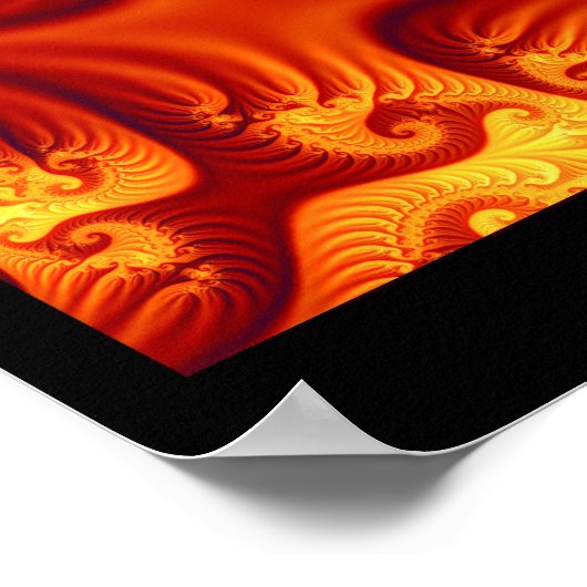 Poster Feu fractal (Coin)