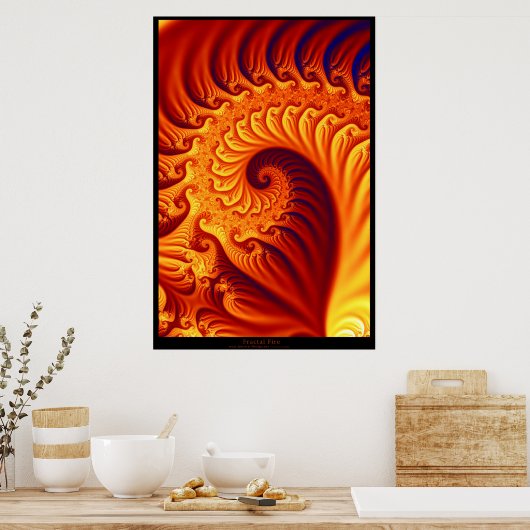 Poster Feu fractal (Cuisine)