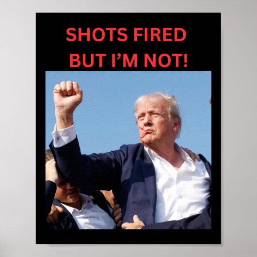 Poster Feu ! Président Trump (Devant)
