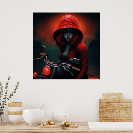 Poster Feu Rouge Rock (Cuisine)