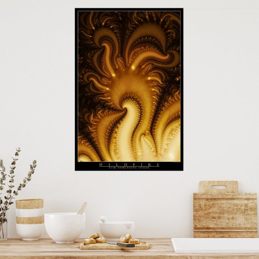 Poster Feu sauvage (Cuisine)