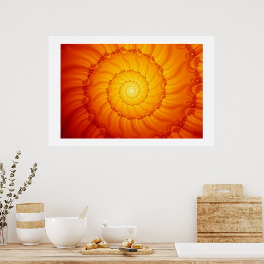 Poster Feu Spiral (Cuisine)