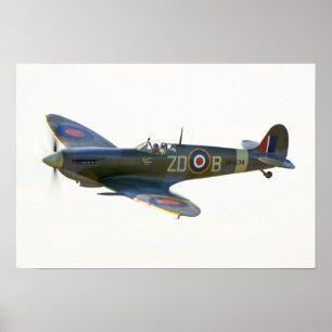 Poster Feu Spitfire MH-434
