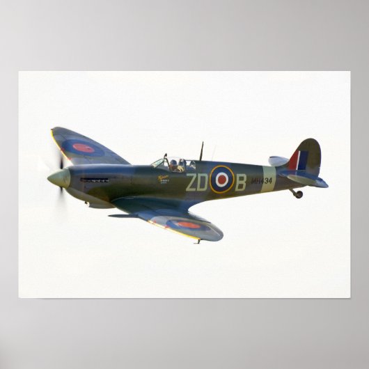 Poster Feu Spitfire MH-434 (Devant)