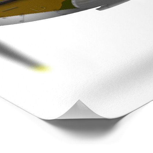 Poster Feu Spitfire Supermarine - Customisé (Coin)