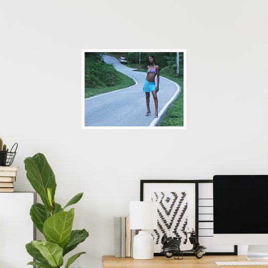 Poster feu sur le trafic (Bureau à domicile)