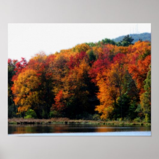 Poster Feuillage Automne Par Pond Orton Art (Devant)