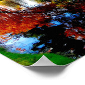 Poster Feuillage d'automne à l'étang (Coin)