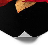 Poster Feuillage d'automne en rouge orange jaune Brown (Coin)