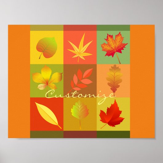 Poster Feuillage d'automne Feuilles d'automne Thunder_Cov (Devant)