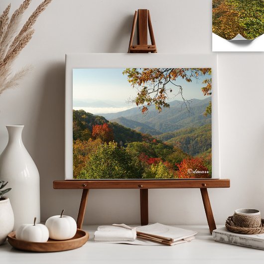 Poster Feuillage d'automne Smoky Mountain