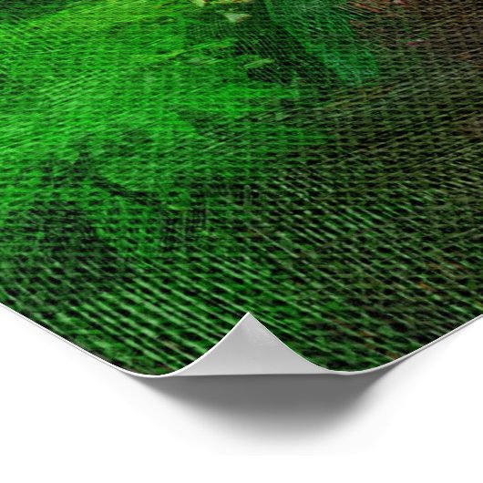 Poster Feuillage de bananier tropical - Promenez-vous dan (Coin)