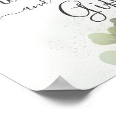 Poster Feuillage de verdure Eucalyptus (Coin)