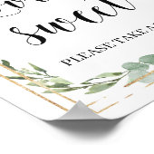 Poster Feuillage de verdure moderne succulente l'amour es (Coin)