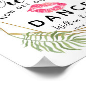 Poster Feuillage en feuilles de cristal Dames mariage de (Coin)