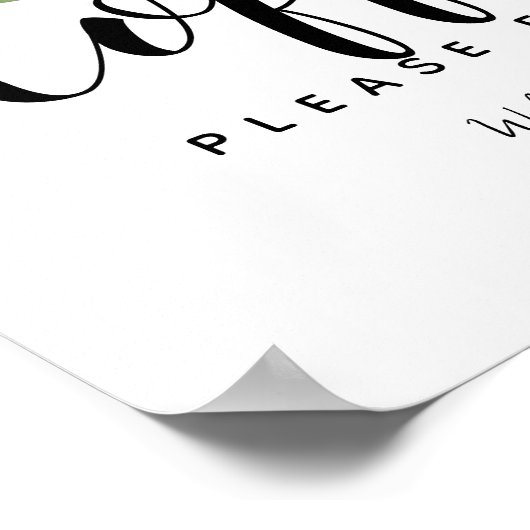 Poster feuillage, verdure, botanique Panneau de la statio (Coin)