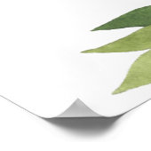 Poster feuillage vert feuille créer votre propre personna (Coin)